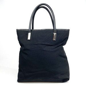 565122F V Gucci Tote Bag Black Nylon